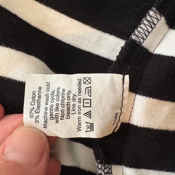 J.Crew‎ Black and White Striped Sleeveless Dress Size Small Career Casual - Picture 8 of 8